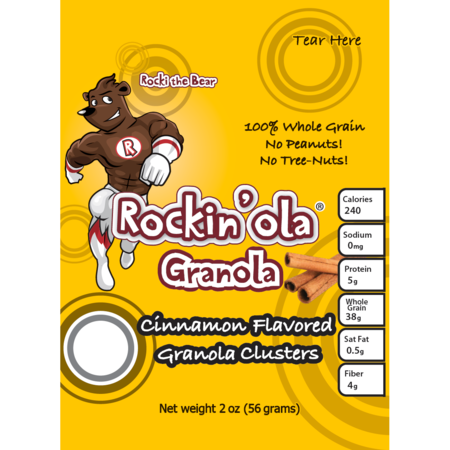 ROCKINOLA Cinnamon Granola 56g, PK125 8004230